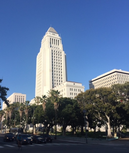 City Hall, made famous on film in everything from Dragnet to L.A. Confidential.